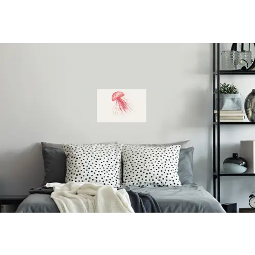 Kwal - Tentakels - Roze Muursticker klein -slaapkamer