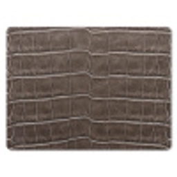 Leer - Krokodil - Mat muismat rubber klein -3d