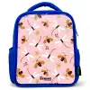 Lieveheersbeestjes en libellen op roze achtergrond Kinderrugzak - Blauw middel -3d