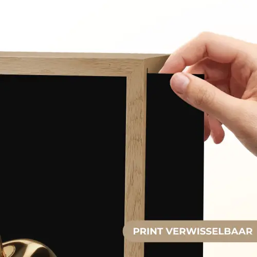Kersen - Zwart - Goud - Chrome Light Box met batterij (Wandlamp) middel -USP_websiteprintNL