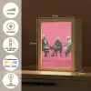 Graffiti - Roze - Street art - Vrouwen Light Box met kabel (Tafellamp) klein -USP_NL