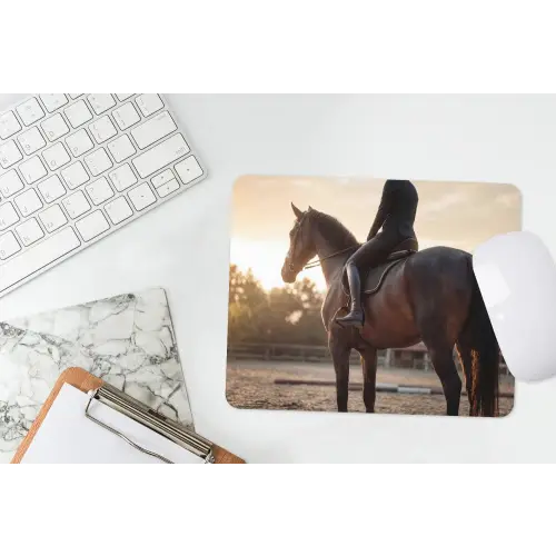Harmonie - Ruiter - Zon muismat rubber klein -witbureau