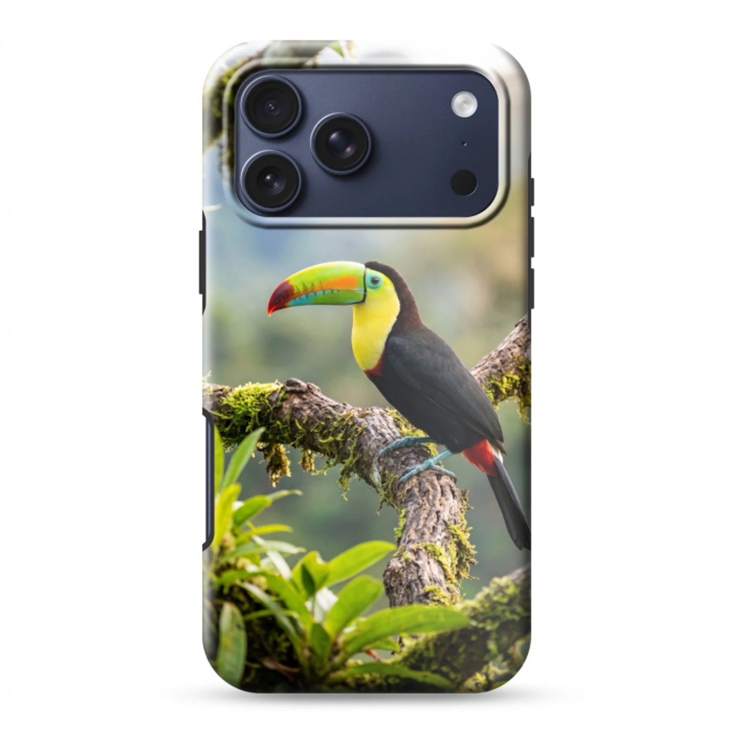 Toekan - Jungle - Natuur - Kleurrijk Toughcase MagSafe Apple iPhone 17 Pro Max klein -3d