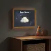 Wolkje - Gezichtje - Sterren - Donkerblauw Light Box met batterij (Wandlamp kind) middel -sfeer5_kind