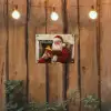 Kerst - Kerstman - Winter - Open Haard tuinposter los doek klein -sfeer1