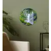 Jungle - Regenwoud - Water - Waterval - Planten Wandcirkel kunststof plaat 5mm dik klein -sfeer3