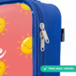 Sunny situation koraal Kinderkoffer - Blauw klein -rits_EN