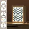 Klassiek - Motief - Blauw Light Box met kabel (Tafellamp) klein 925 -USP_NL