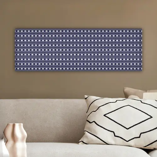 Schelp - Nautisch - Blauw - Wit canvas 2cm klein 828 -sfeer3