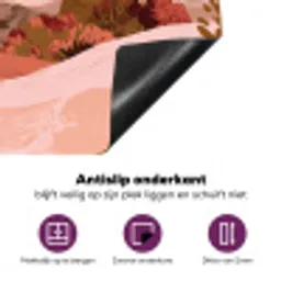 Heuvellandschap - Grafisch - Terracotta Inductie beschermer vinyl 3mm klein -zzzzzzz-cc-onderkant