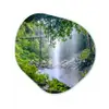 Jungle - Regenwoud - Water - Waterval - Planten Wandcirkel Organisch Forex 3mm klein -3d