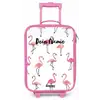 Flamingo feestje Kinderkoffer - Roze klein -zz3dotto