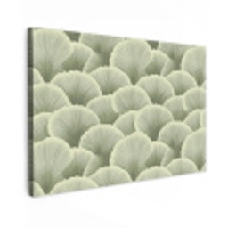 Waaier - Blad - Groen Tuinposter op houten frame 2 cm dik klein 845 -3d
