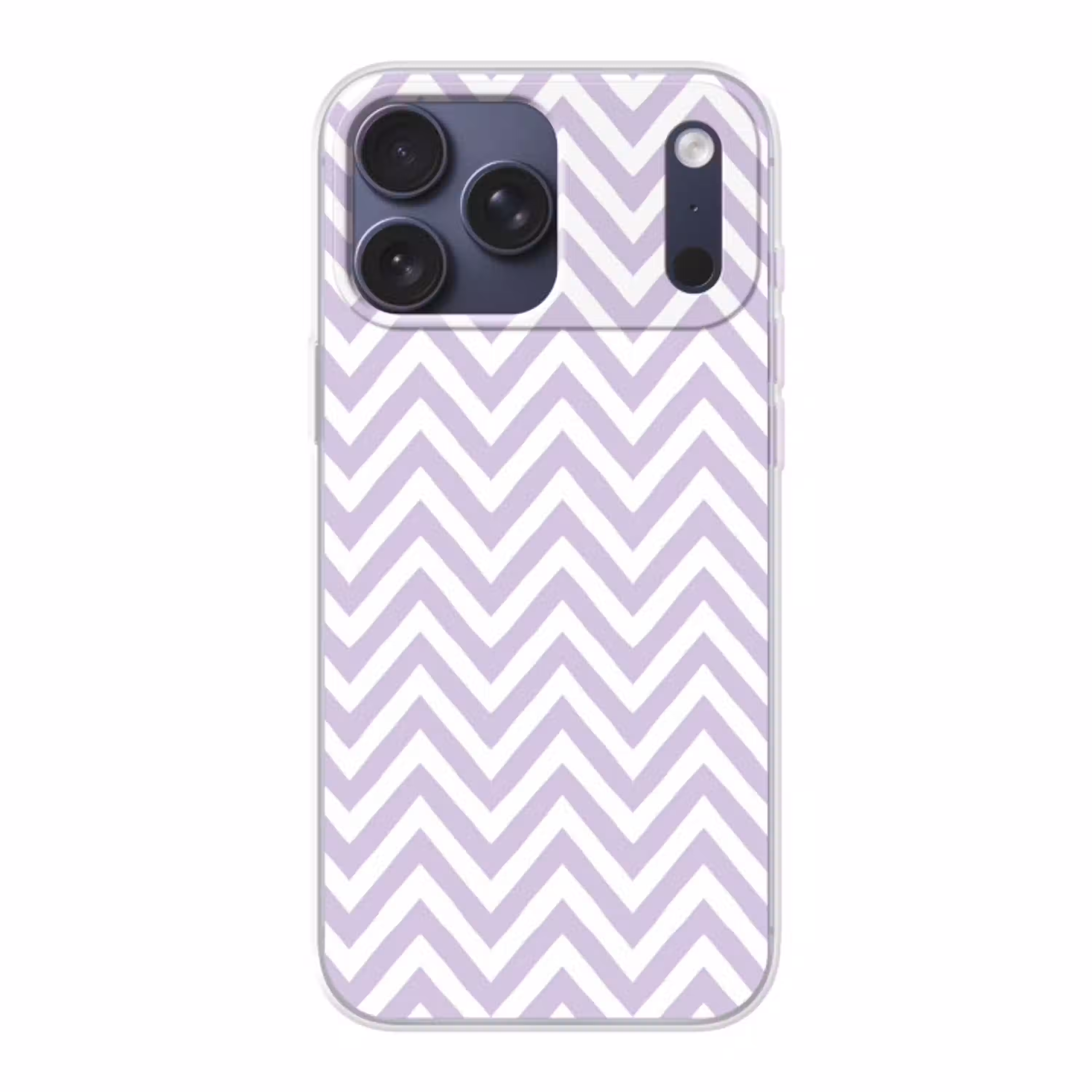 Lila - Geometrisch - Chevron - Zigzag - Patroon Telefoonhoesje iPhone 17 Pro Max klein 879 -3d