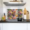 Zomers - Kleurrijk - Patroon - Bloemen Inductie beschemer met haakjes klein 777 -sfeer2
