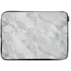 Grijs - Wit - Marmer laptophoes neopreen klein 279 -zkaufland3dotto