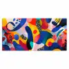 Vormen - Abstract - Stippels - Blauw Muismat XXL klein -3d_leeg