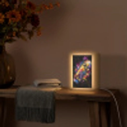 Graffiti - Sport - Skateboard - Skate Light Box met kabel (Tafellamp) klein -sfeer4