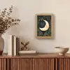 Maan - Quote - Bloemen - Sterren Light Box met kabel (Tafellamp) klein -sfeer2