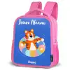 Tijger - Zwemband - Water Kinderrugzak - Roze middel -schuin