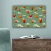 Dinosaurussen - Wolken - Sterren - Oranje canvas 2cm klein -sfeer4