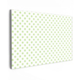 Dots - Klassiek - Groen canvas 2cm klein 34 -z3d