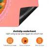Illustratie - Bloemen - Rand - Roze Inductie beschermer vinyl 3mm klein -zzzzzzz-td-onderkant