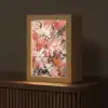 Bloemen - Kunst - Abstract - Verf Light Box met kabel (Tafellamp) klein -z3d_website