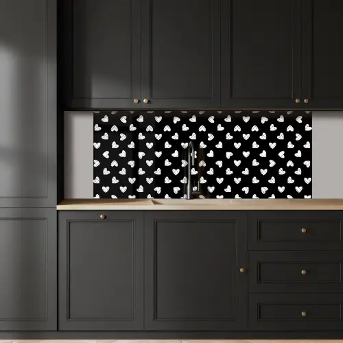 Hart - Design - Geometrie - Patroon keuken achterwand 2 middel 871 -sfeer1