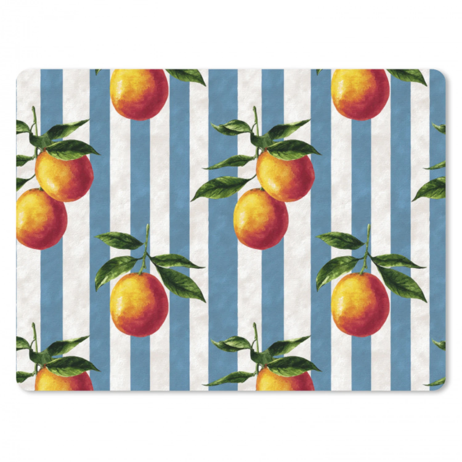 Strepen - Citroen - Blauw muismat rubber klein 262 -3d