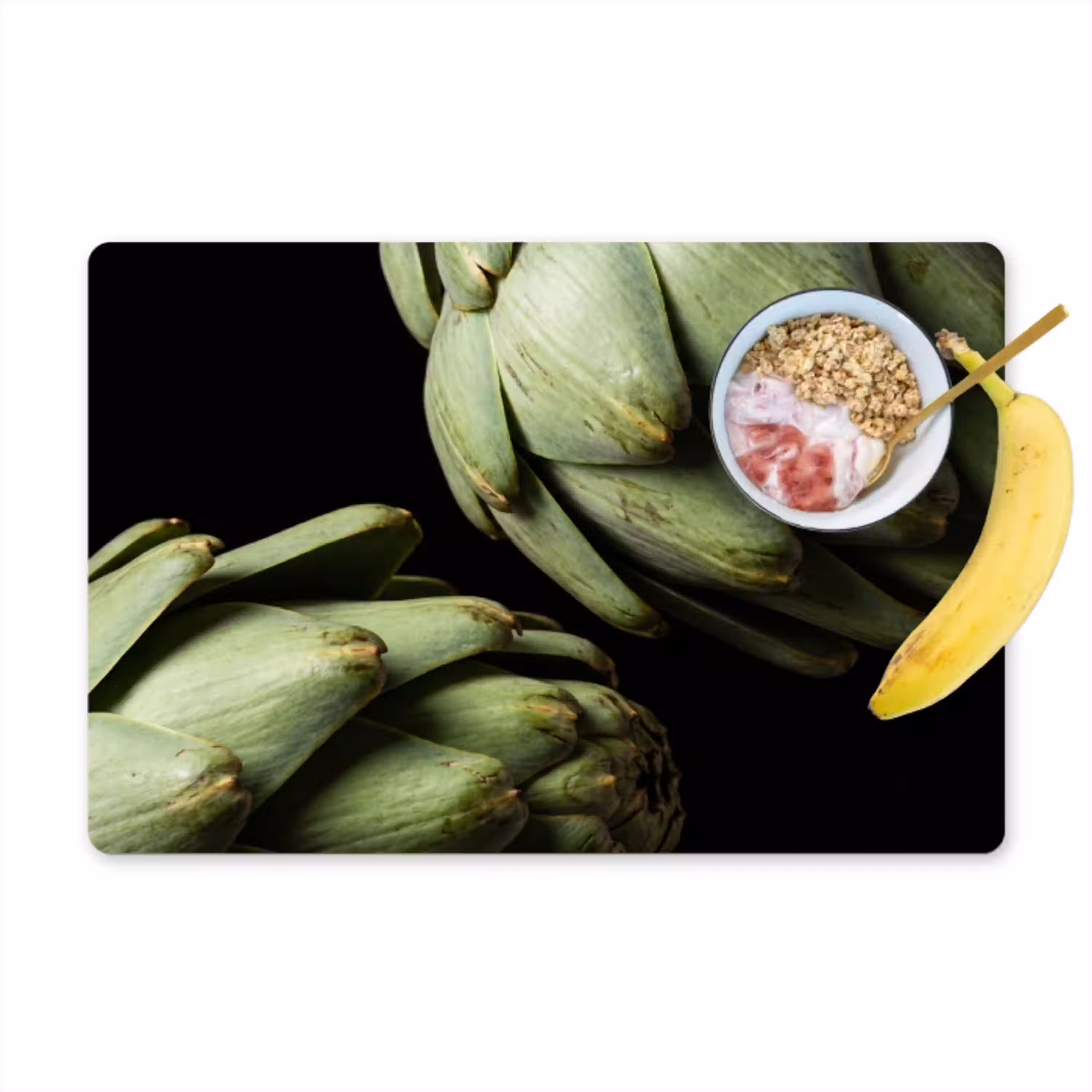 Artisjok - Groen - Eten Placemat vinyl groot -zzzproduct_Kitchenyeah-website