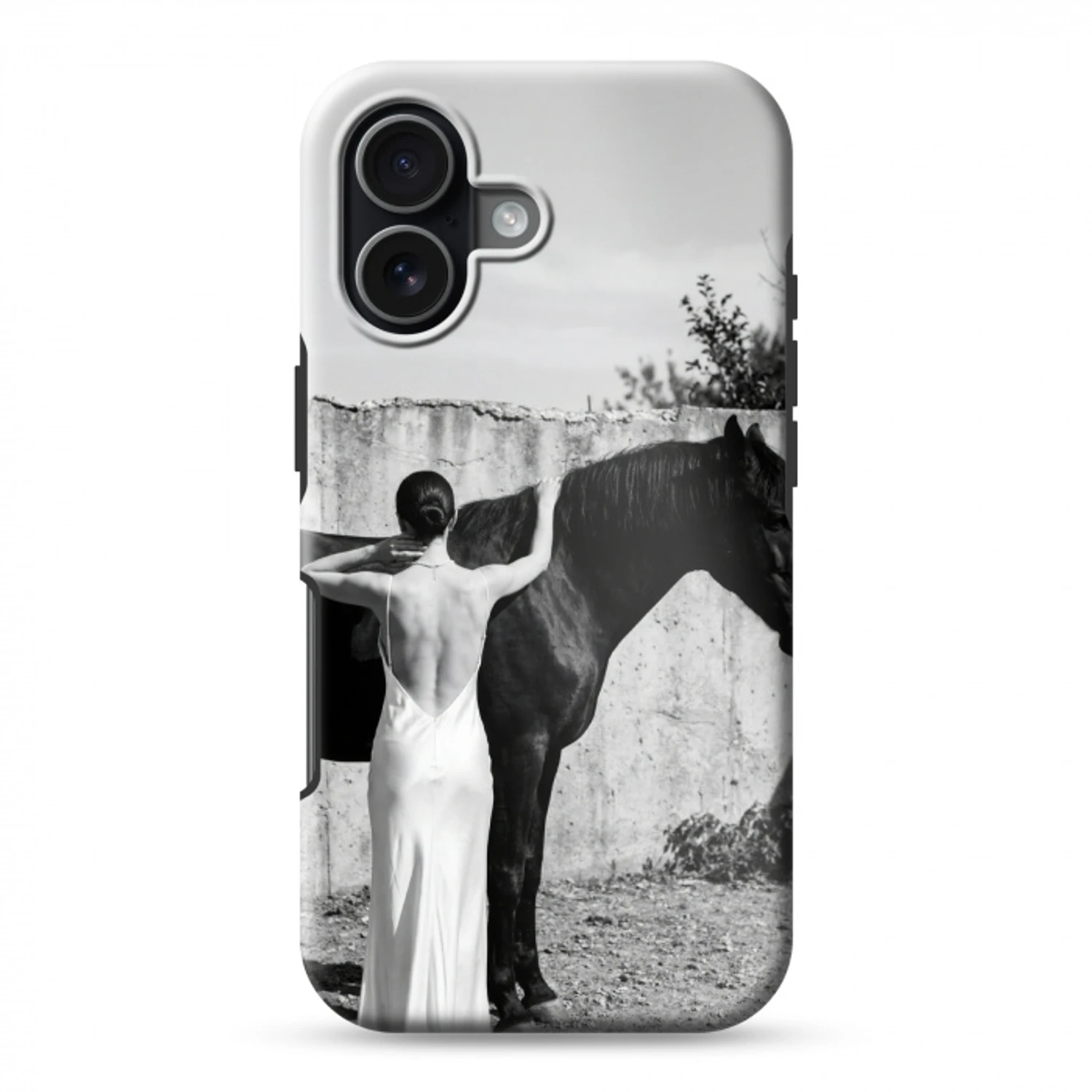 Vrouw - Paard - Artistiek Toughcase MagSafe Apple iPhone 17 klein -3d