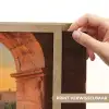 Colosseum - Rome - Roze Bloemen Light Box met batterij (Wandlamp) middel -USP_websiteprintNL