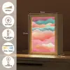 Golven - Kleurrijk - Abstract Light Box met kabel klein -USP_NL