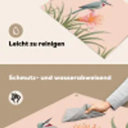 Vogel - Bloem - Natuur - Roze Inductie beschemer met haakjes klein -ky-schoon-de