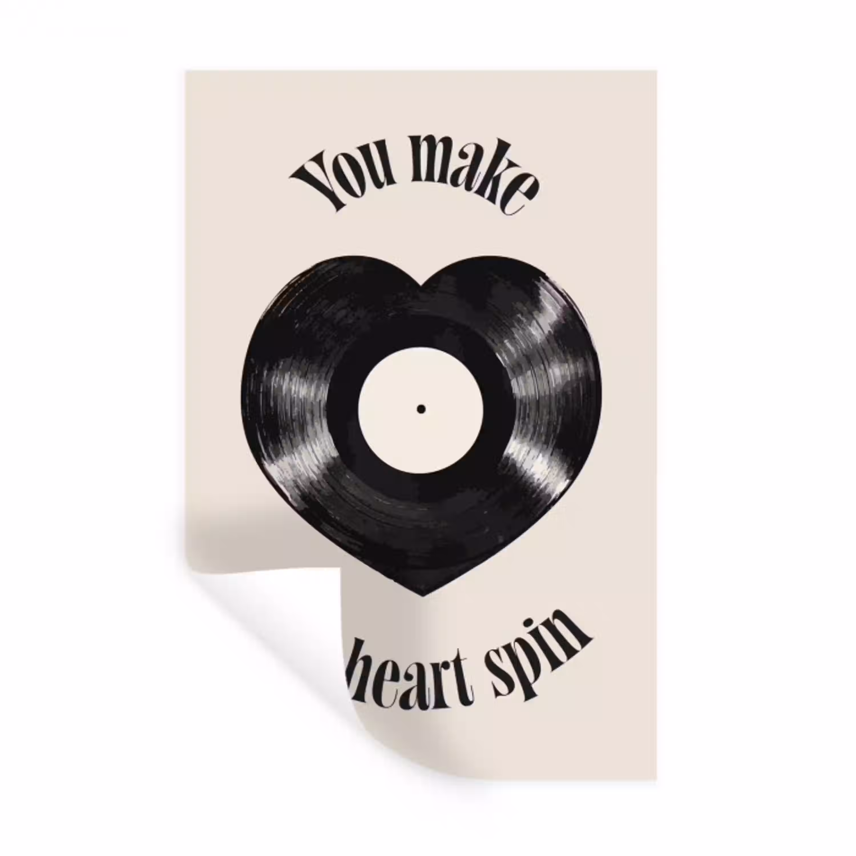 Love - Muziek - Quote Muursticker klein -3d
