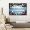 Kerstomlijsting - Sneeuw - Meerkleurig canvas 2cm klein -sfeer6