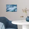 Golven - Oceaan - Blauw poster papier klein -sfeer3