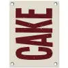Red - Cake - Decoratie - Eten tuinposter los doek klein -3d