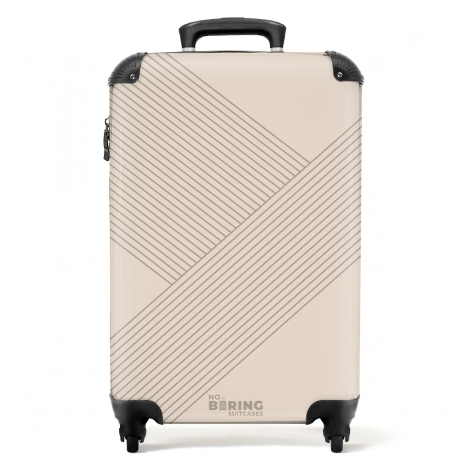 Minimal - Kruisende lijnen op NBS - Handbagage koffer - Unisex middel -productfoto_recht