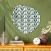 Retro - Modern - Groen Wandcirkel Organisch Aluminium middel 851 -sfeer2