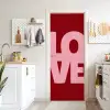 Love - Rood - Blokletters deurposter klein -sfeer5