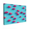 Blauw - Frambozen - Roze Tuinposter op houten frame 2 cm dik klein 845 -3d