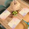 Golvende vormen - Abstract - pastel Placemat vinyl groot -zzsfeer5_Kitchenyeah-website
