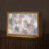 Penseelstreken - Schilderij - Beige Light Box met kabel (Tafellamp) klein -z3d_website