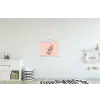 Theaterzaal - Mist - Spotlights - Zwart textielposter latten blank klein -kinderkamer