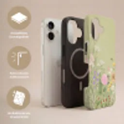 Botanisch - Bloemen - Kleurrijk Toughcase MagSafe Apple iPhone 17 klein -USP_Lagen_DE