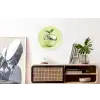Groen - Disco - Decoratie - Appel Wandcirkel aluminium klein -kantoor