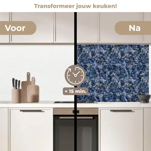 Graniet - Blauw - Koel keuken achterwand 2 middel 871 -voor-na2_NL