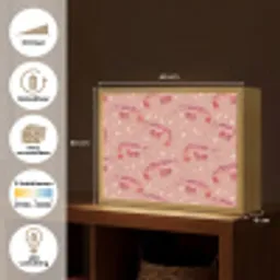 Garnalen - Stippen - Roze Light Box met batterij (Wandlamp) middel 907 -USP_websiteoverzichtNL